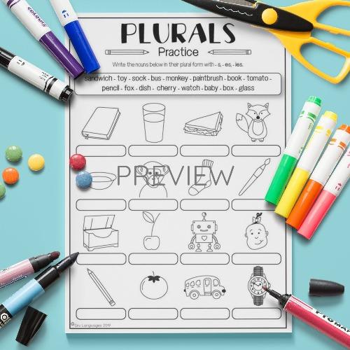 Plurals Practice Activity Fun ESL Worksheet For Kids