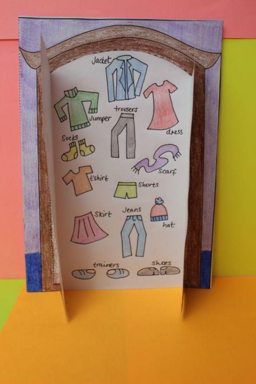 Clothes 'My Wardrobe' Craft Gru Languages