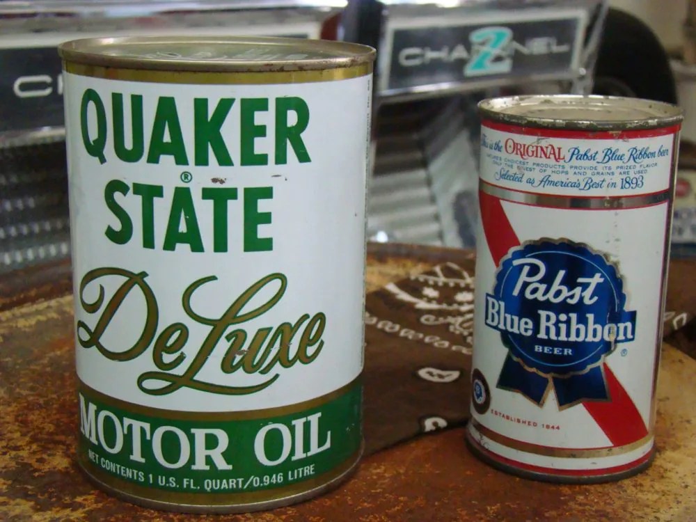 Quaker State DeLuxe Motor Oil Can, New Old StockOriginal