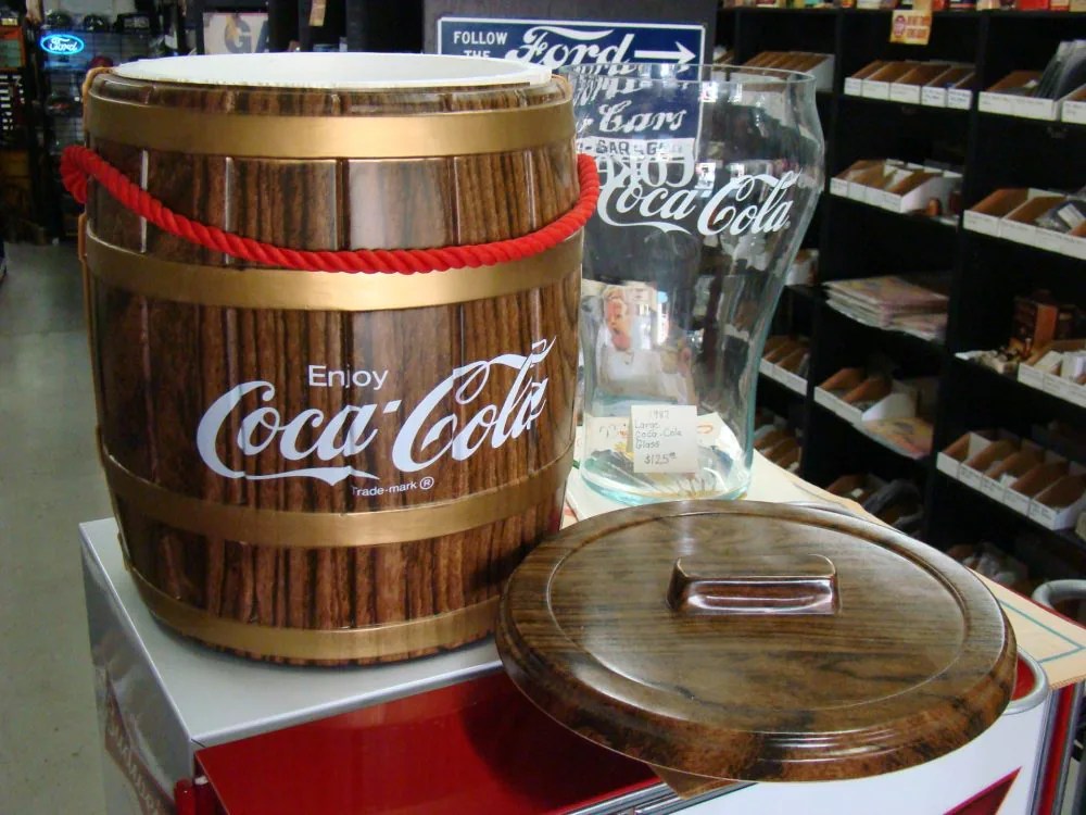 CocaCola Soda Keg Barrel Plastic & Styrofoam Cooler, Rare In Box