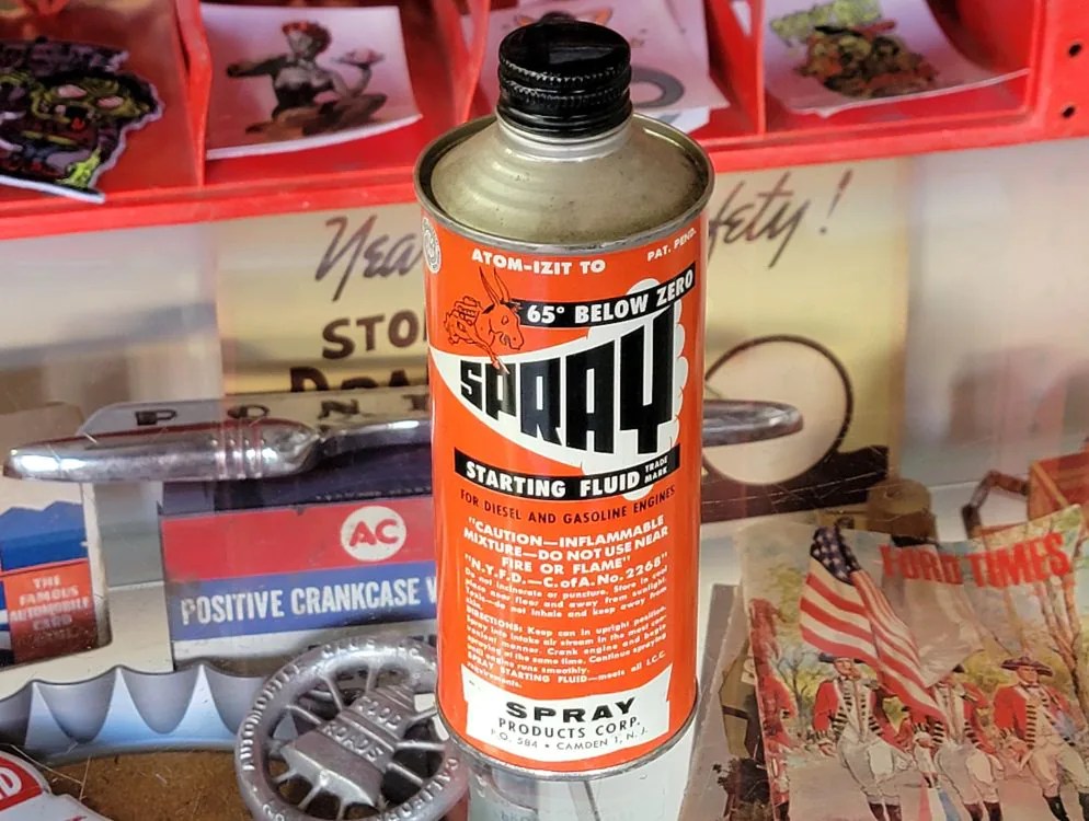 Spray Starting Fluid Cone Top For Gasoline Or Diesel