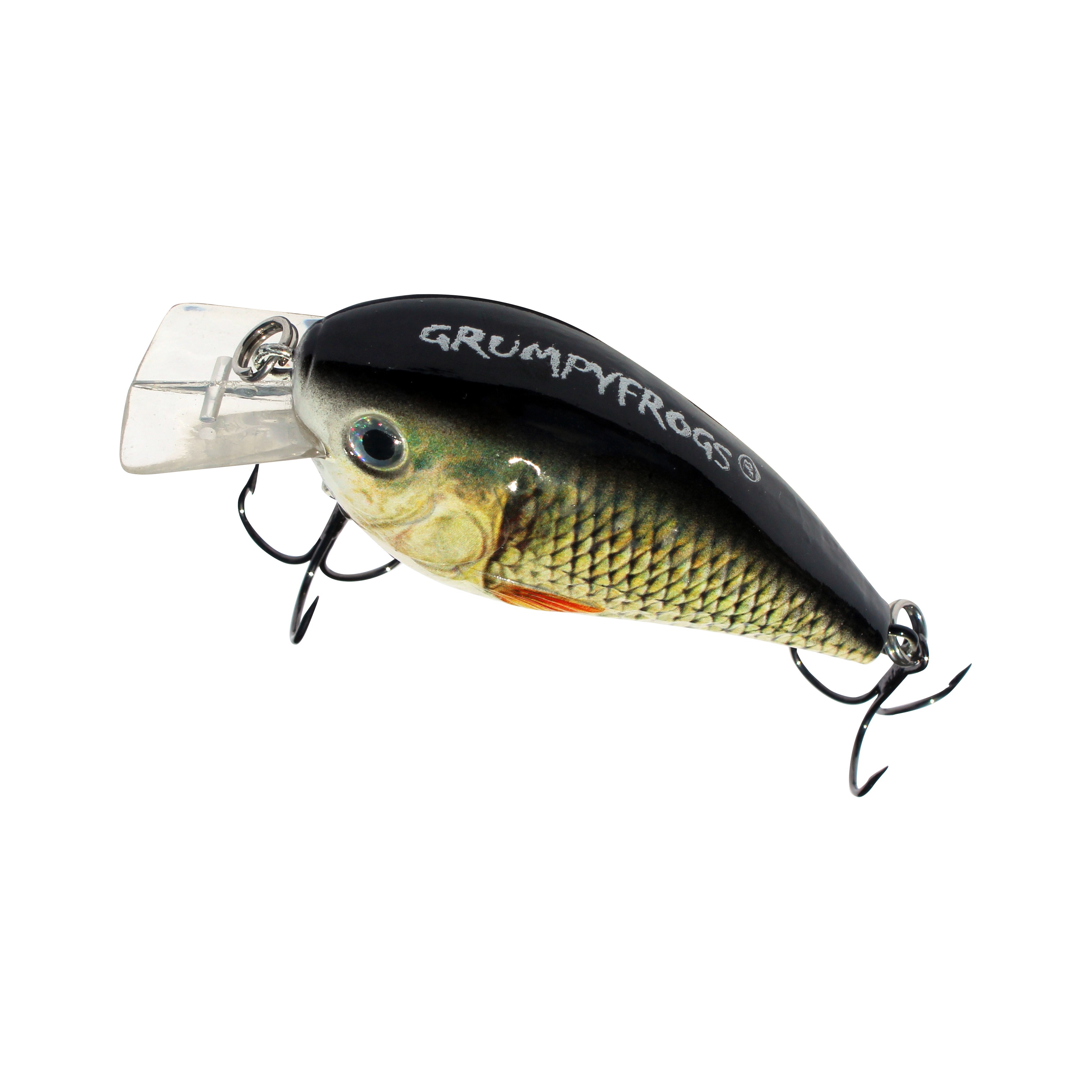 GRUMPYFROGS® Hook in Mouth™ 6 Rattling Crankbait Natural Shad