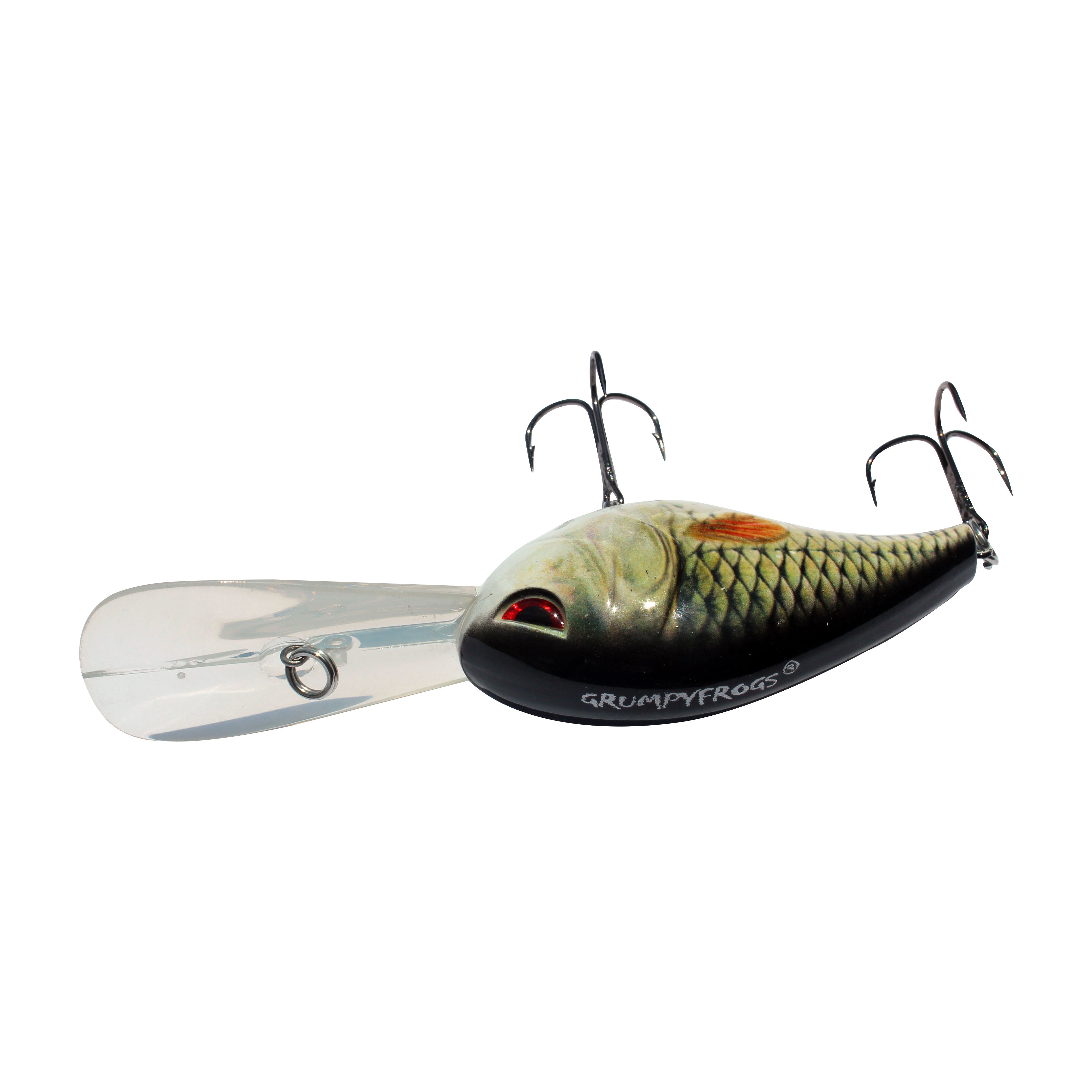 GRUMPYFROGS® Hook in Mouth™ 2 Rattling Crankbait Natural Shad