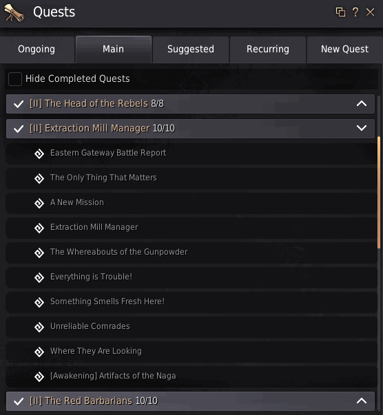 BDO Crossroad Quest Line II Silence We’re Done Here (Black Desert