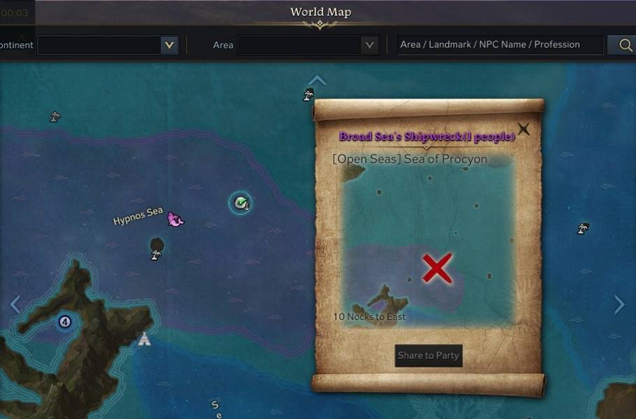 Lost Ark Broad Sea’s Shipwreck Map GrumpyG
