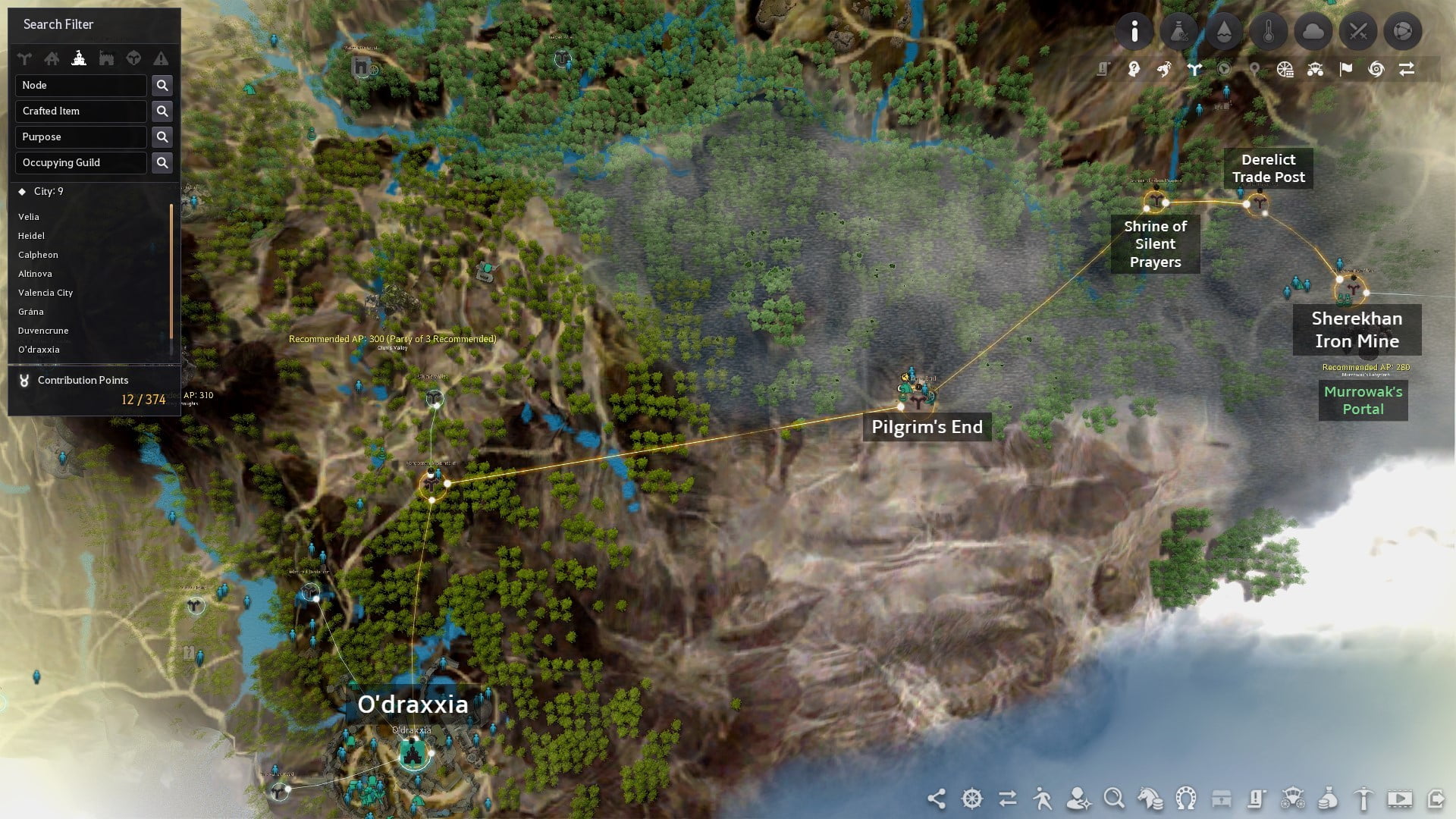 Mountain of Eternal Winter (Everfrost) Maps & Nodes GrumpyG