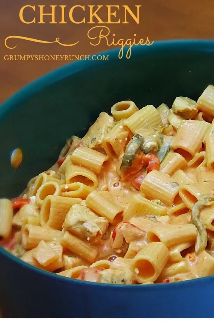 Chicken Riggies creamy, spicy, delicious Grumpy's Honeybunch