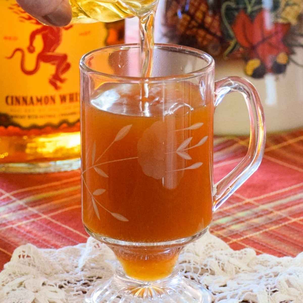 Hot Fireball Apple Cider Toddy Grumpy's Honeybunch