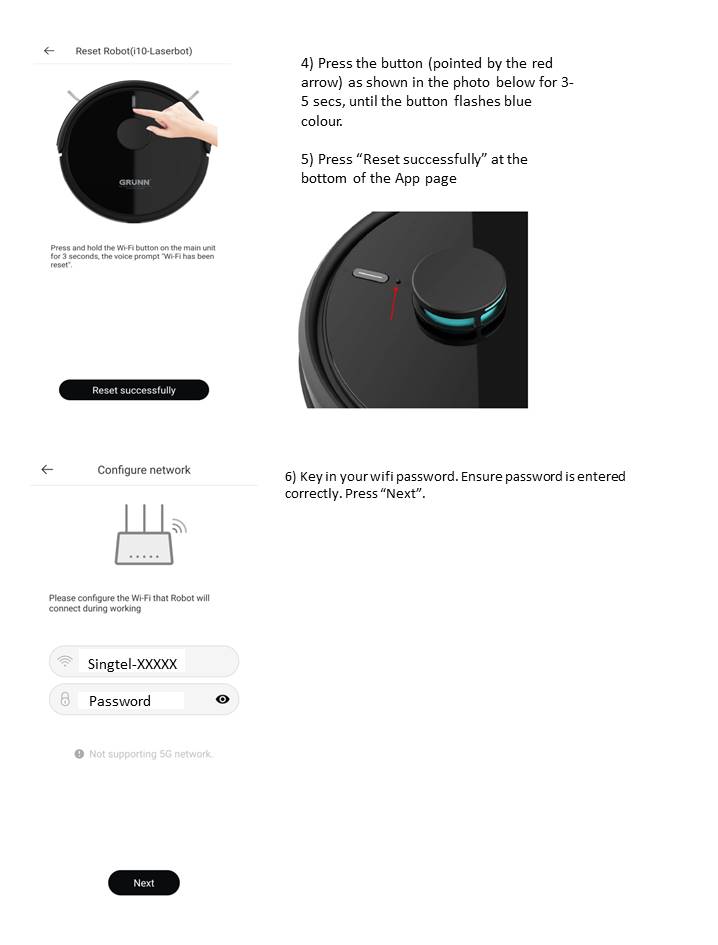 Grunn Robotic Vacuum Cleaner i10Laserbot Grunn