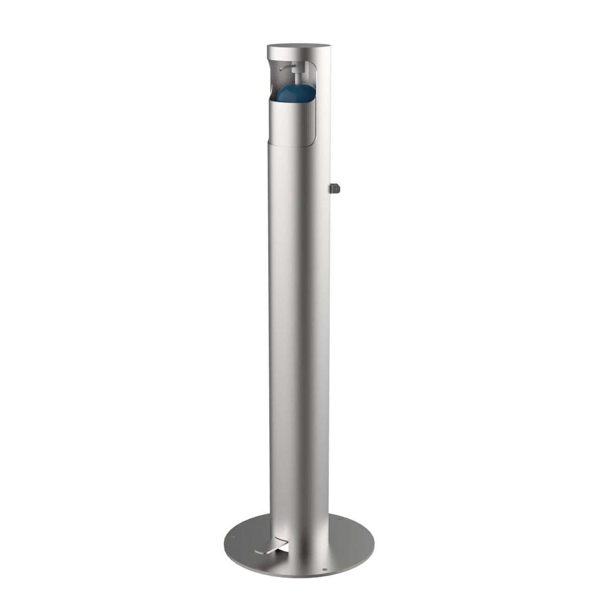 Hydroalcoholic gel dispenser made of satin AISI 304 stainless steel DISP-3