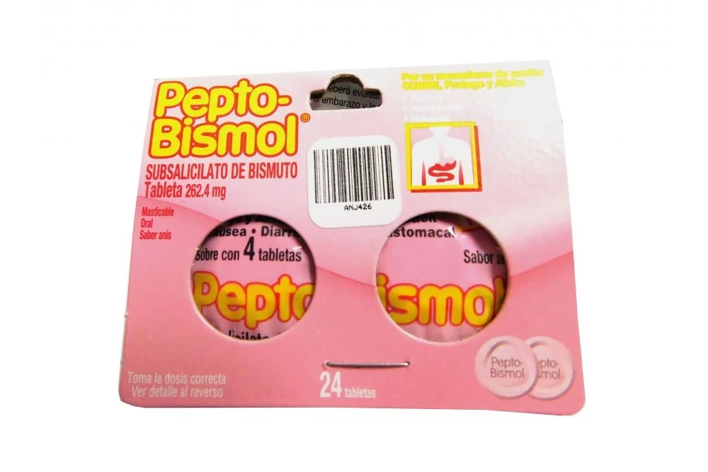 PEPTOBISMOL C/24 TABLETAS MASTICABLES Farmapronto
