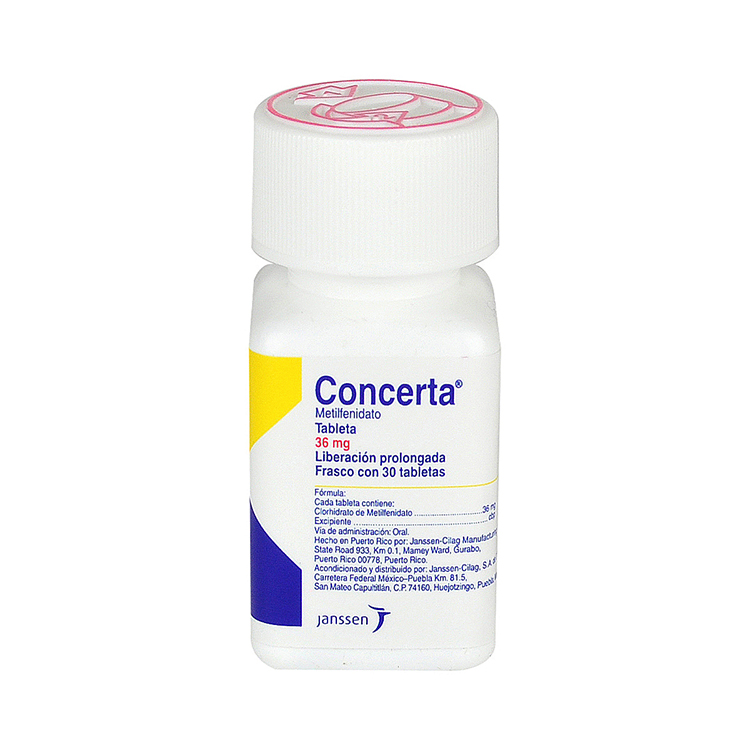 CONCERTA 36MG TABLETAS C/30 Farmapronto