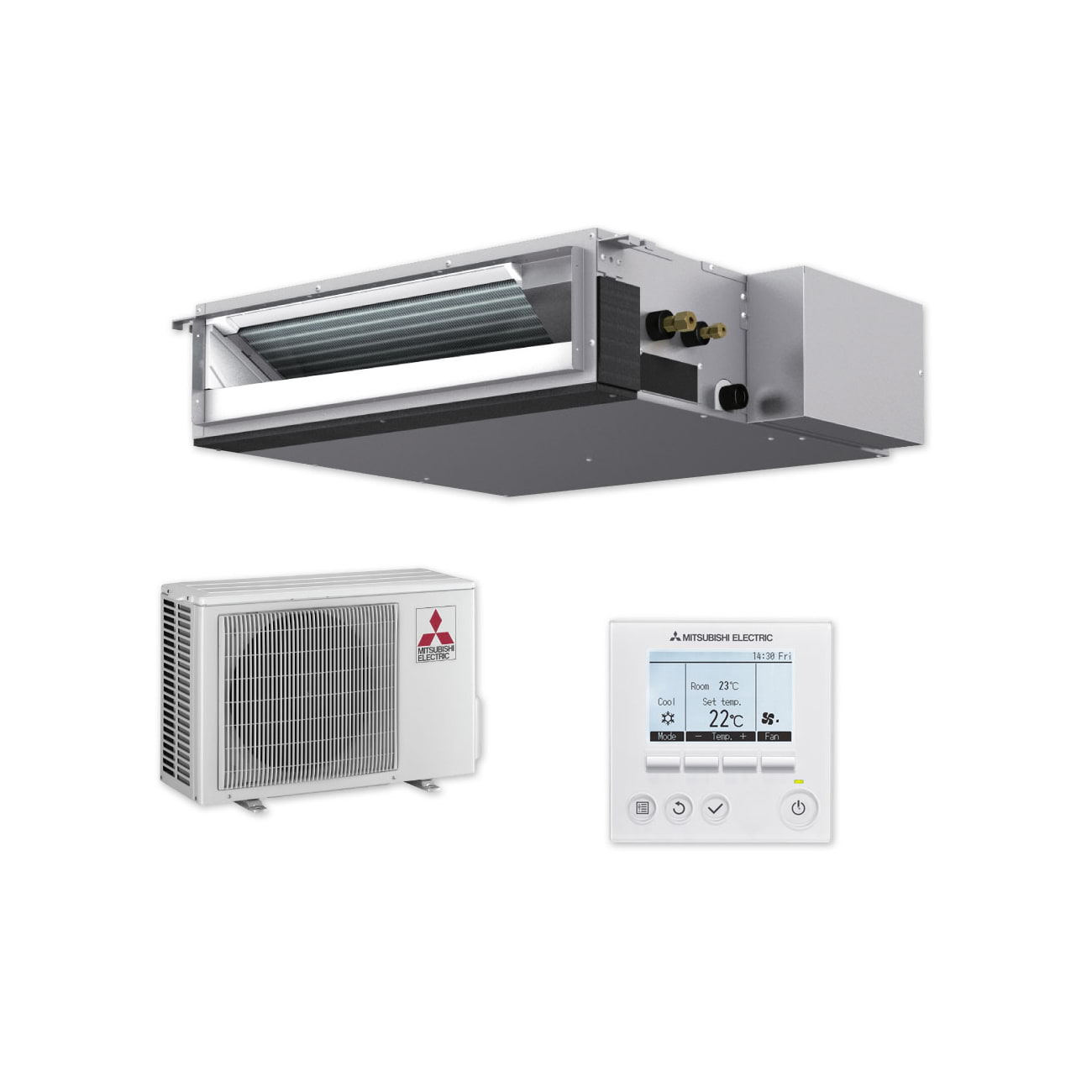 Fancoil Split Mitsubishi 11,500 BTU Grupo MPG