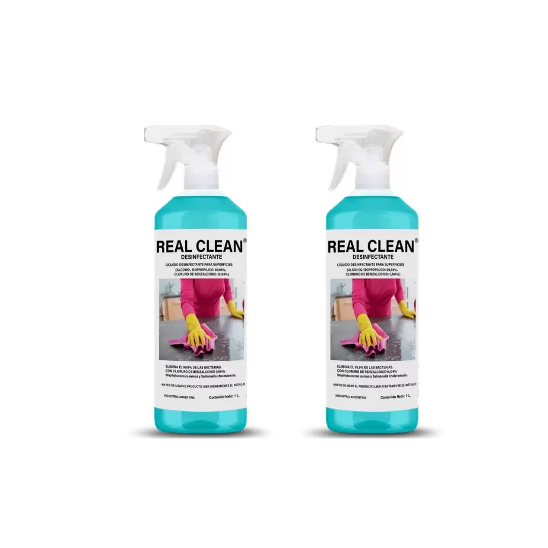 Real Clean 1Lts Incluye rociador Pack de 2 unid. Grupo Roan
