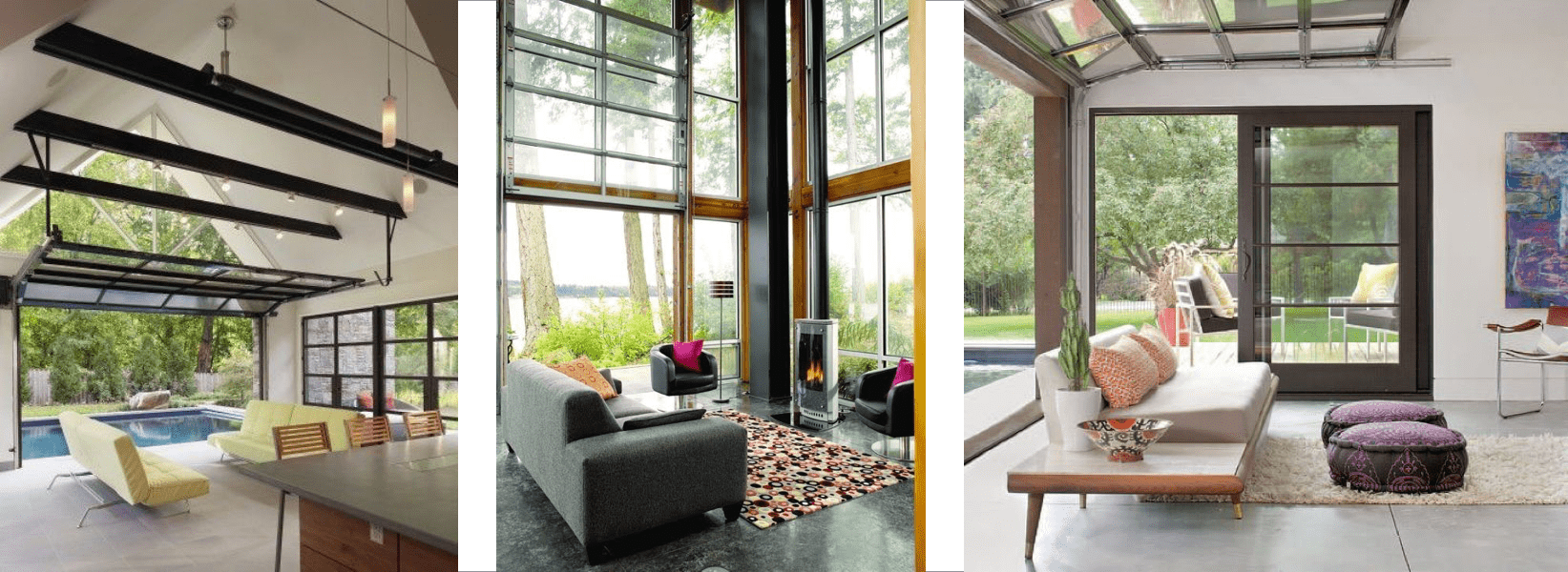 Glass Garage Door Inside House Design Glass Door Ideas