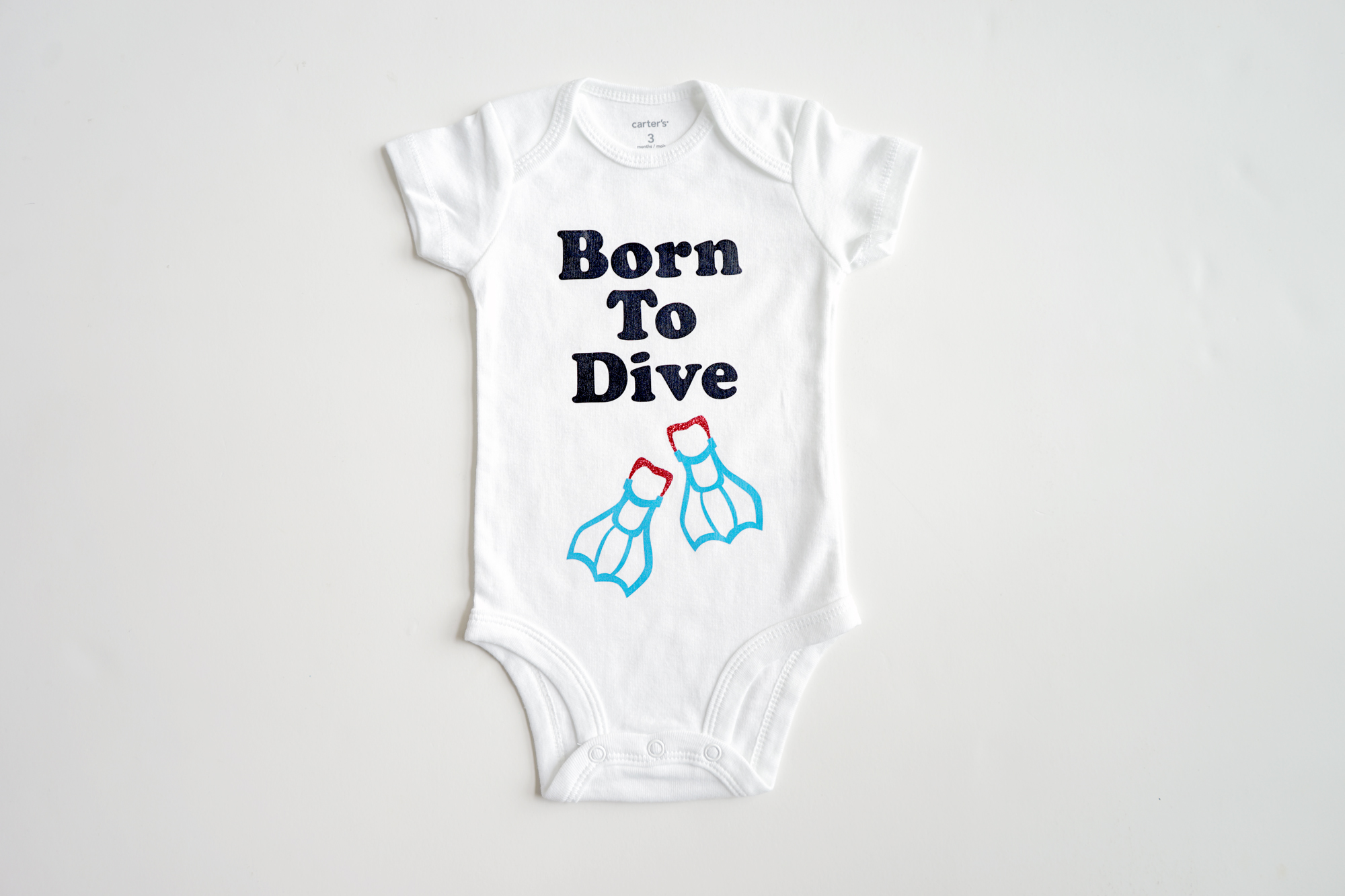 Scuba Baby Onesie Born to Dive Scuba Diving Romper Bodysuit