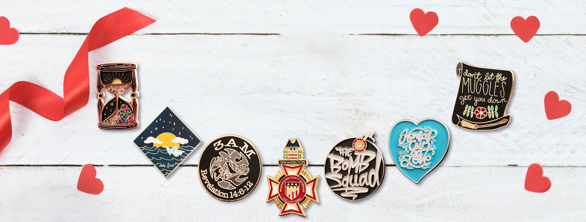 Custom Lapel Pins with No Minimum Quantity