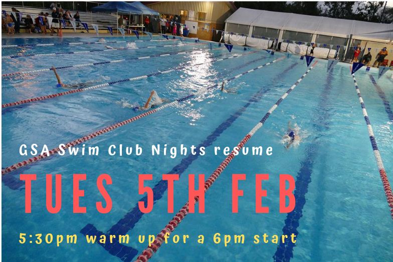 GSA Swim Club Nights Resume...