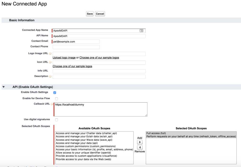 Using Named Credentials with the Apex Wrapper Salesforce Metadata API