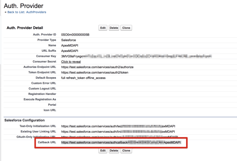 Using Named Credentials with the Apex Wrapper Salesforce Metadata API