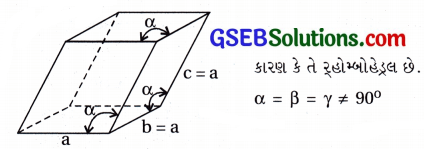 GSEB Std 12 Chemistry MCQ Chapter 1 ઘન અવસ્થા in Gujarati 2