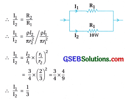 GSEB Std 12 Physics MCQ Chapter 3 પ્રવાહ વિદ્યુત in Gujarati 64