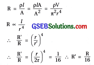 GSEB Std 12 Physics MCQ Chapter 3 પ્રવાહ વિદ્યુત in Gujarati 7