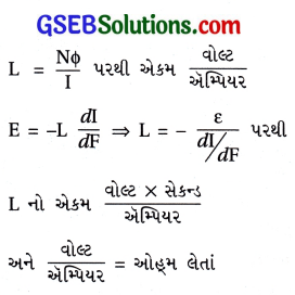 GSEB Std 12 Physics MCQ Chapter 6 વિદ્યુતચુંબકીય પ્રેરણ in Gujarati 79