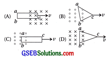 GSEB Std 12 Physics MCQ Chapter 6 વિદ્યુતચુંબકીય પ્રેરણ in Gujarati 81