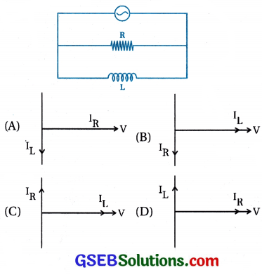 GSEB Std 12 Physics MCQ Chapter 7 પ્રત્યાવર્તી પ્રવાહ in Gujarati 16