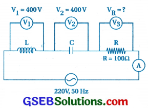 GSEB Std 12 Physics MCQ Chapter 7 પ્રત્યાવર્તી પ્રવાહ in Gujarati 20