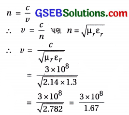 GSEB Std 12 Physics MCQ Chapter 8 વિદ્યુતચુંબકીય તરંગો in Gujarati 2