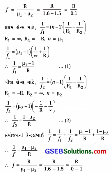 GSEB Std 12 Physics MCQ Chapter 9 કિરણ પ્રકાશશાસ્ત્ર અને પ્રકાશીય ઉપકરણો in Gujarati 169