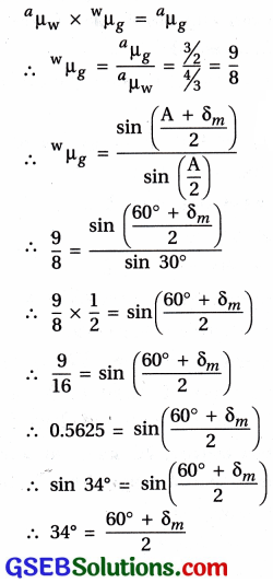 GSEB Std 12 Physics MCQ Chapter 9 કિરણ પ્રકાશશાસ્ત્ર અને પ્રકાશીય ઉપકરણો in Gujarati 73