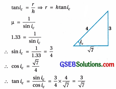 GSEB Std 12 Physics MCQ Chapter 9 કિરણ પ્રકાશશાસ્ત્ર અને પ્રકાશીય ઉપકરણો in Gujarati 80