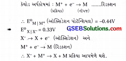 GSEB Std 12 Chemistry MCQ Chapter 3 વિદ્યુત-રસાયણવિજ્ઞાન in Gujarati 16