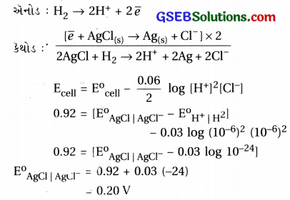 GSEB Std 12 Chemistry MCQ Chapter 3 વિદ્યુત-રસાયણવિજ્ઞાન in Gujarati 43