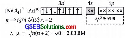 GSEB Std 12 Chemistry MCQ Chapter 9 સવર્ગ સંયોજનો in Gujarati 16