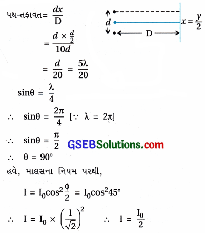 GSEB Std 12 Physics MCQ Chapter 10 તરંગ પ્રકાશશાસ્ત્ર in Gujarati 58