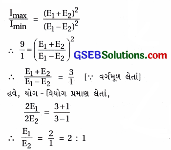 GSEB Std 12 Physics MCQ Chapter 10 તરંગ પ્રકાશશાસ્ત્ર in Gujarati 6