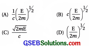 GSEB Std 12 Physics MCQ Chapter 11 વિકિરણ અને દ્રવ્યની દ્વૈત પ્રકૃતિ in Gujarati 41