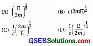 GSEB Std 12 Physics MCQ Chapter 11 વિકિરણ અને દ્રવ્યની દ્વૈત પ્રકૃતિ in Gujarati 63