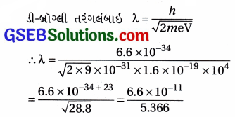 GSEB Std 12 Physics MCQ Chapter 11 વિકિરણ અને દ્રવ્યની દ્વૈત પ્રકૃતિ in Gujarati 67