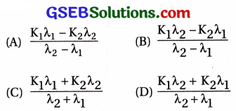 GSEB Std 12 Physics MCQ Chapter 11 વિકિરણ અને દ્રવ્યની દ્વૈત પ્રકૃતિ in Gujarati 80