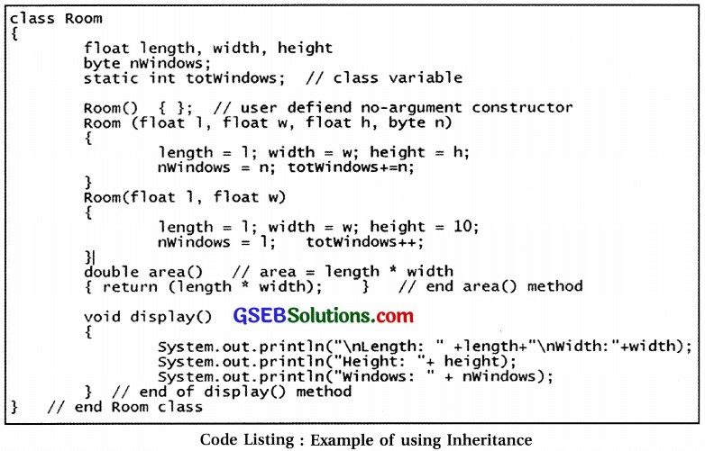 Computer Class 12 GSEB Solutions Chapter 8 Classes and Objects in Java 23