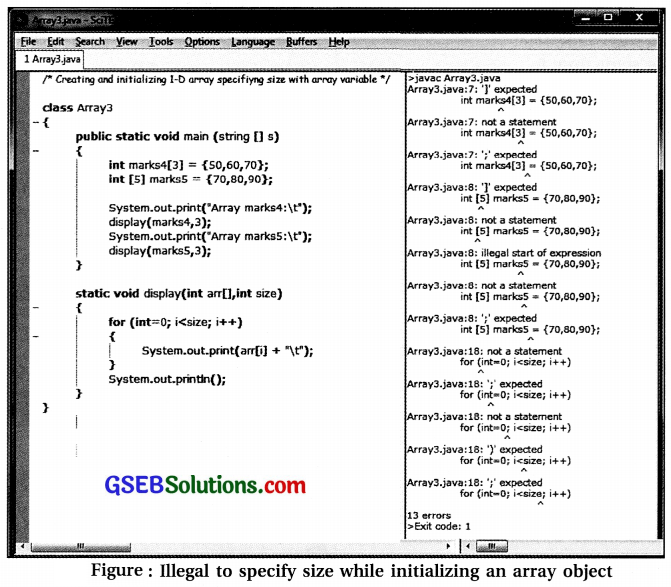 Computer Class 12 GSEB Solutions Chapter 9 Working with Array and String 4