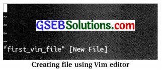 Computer Class 11 GSEB Solutions Chapter 7 Vim Editor and Basic Scripting 7