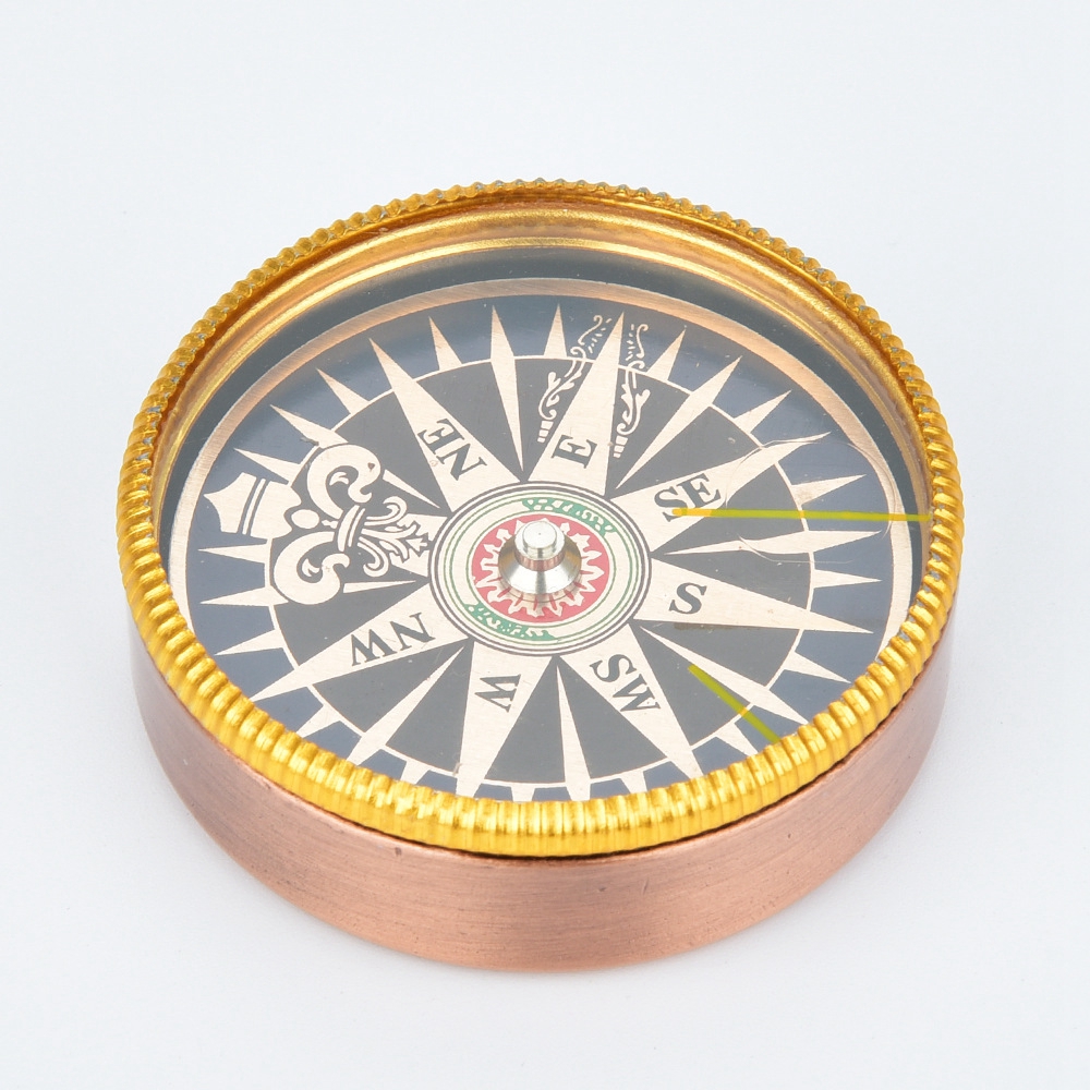 Archaized Metal Compass