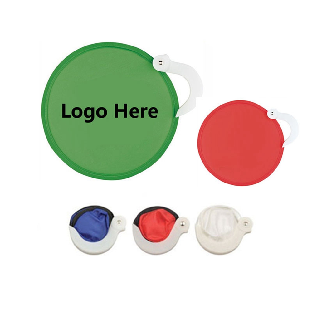 Nylon Foldable Fan With Handle