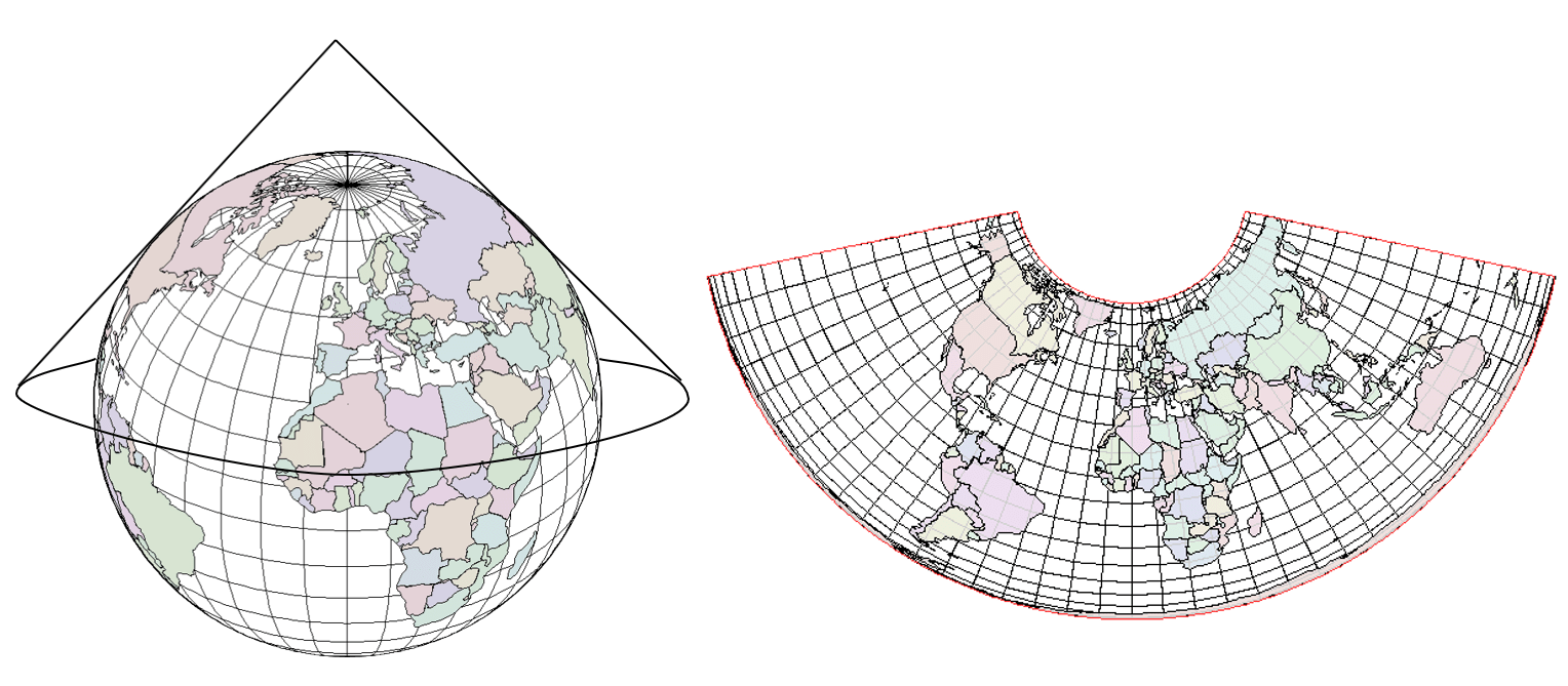 What Is A Conic Map Projection Devora Winonah